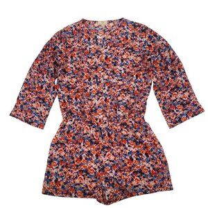 Collective Concepts Floral Romper Size Large Feminine Ditsy Flowers
